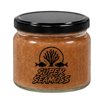 Rich Clarification Seamoss jar with a smooth black lid